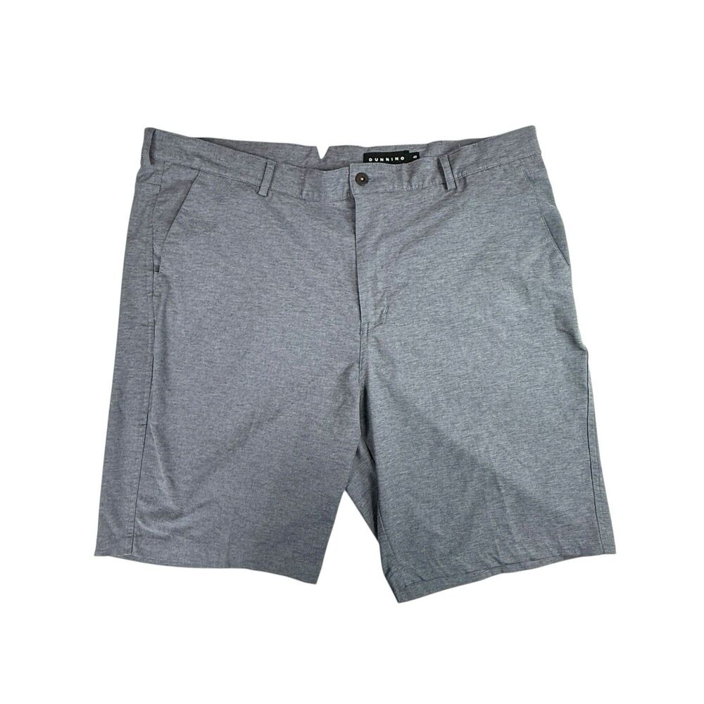 Dunning Golf Shorts Mens 40 Dark Gray 9" Inseam Casual‎ Performance Chino